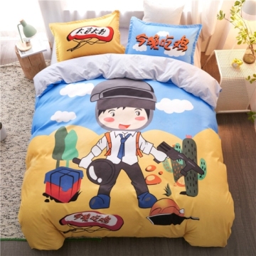 New design polyester printed kids bedsheets wholesale cheap
