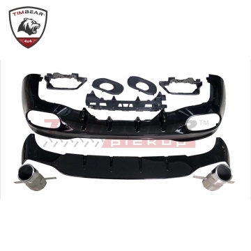 Facelifts Body Kits with Rear Diffuser and Exhaust Pipe for Mercedes-Benz CLA35 CLA45
