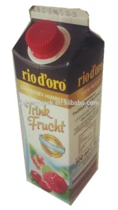 gable top carton for fresh milk juice similar to elopak purepak