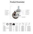 Leichte Gusseisen-industrielle Rollen mit Bremsen 3inch