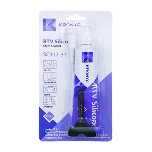 Rtv Sealant waterproof clear Silicone Glue with Squeezer Factory