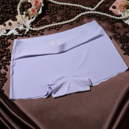 Summer Women's Ultra-thin Ice Silk Plus Size High Elastic Boxer Shorts