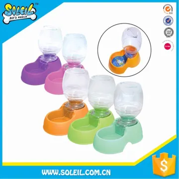 Best Design PP & PE Plastic Pet Water Fountain And Food Dispenser