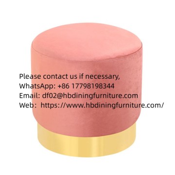 Dining Furniture Cheap Mushroom Stool Velvet Dining Room Dressing Room Fabric Small Stool