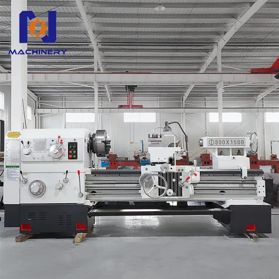 High Precision CW6163 Manual Lathe Machine with Heavy Duty Turning Gearbox Spindle - 24 Inch Universal Lathe IT6-IT7