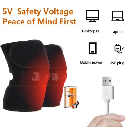 In Stock: Custom Knee Heating Pad - Effective Arthritis Pain Relief with Heated Knee Wrap Brace