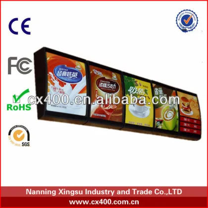 Chinese popular restaurant menu lighting box