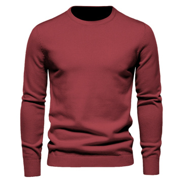 Herren Herbst Winter Dicke gestrickte Pullover - runder Nacken schlanker Passform