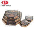 Recyclable custom rectangular corrugated paper pizza box