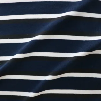 Wholesale Soft Stretchy Stripe Pattern Yarn Dyed 1x1 Rib Knitted Fabric Polyester Cotton Spandex Mixed Fabrics For Clothing