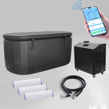 Portable Cold Bath Tub Recovery with Updated WiFi Chiller for Home Cold Therapy Ice Bath