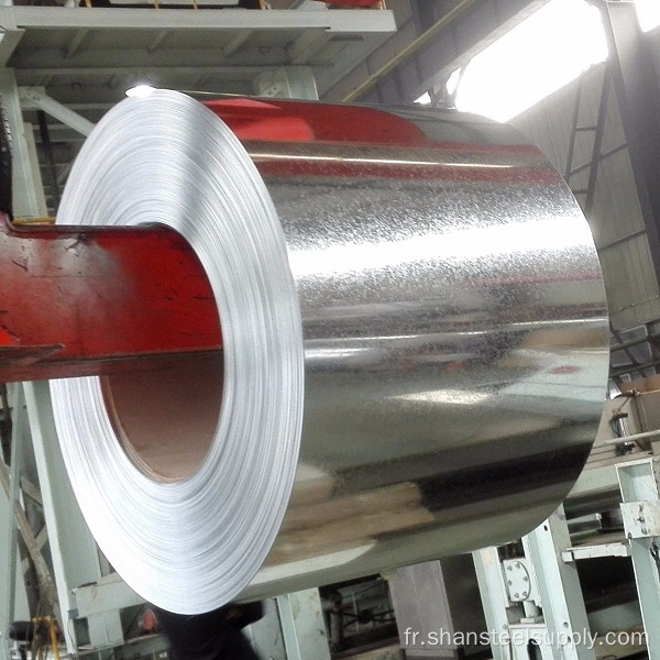 Revêtement en alliage de 55% de bobine en acier galvanisé en aluminium