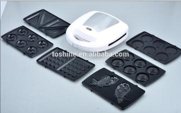 2 Slice 8 in 1 interchargeable Snack Maker Sandwich Maker