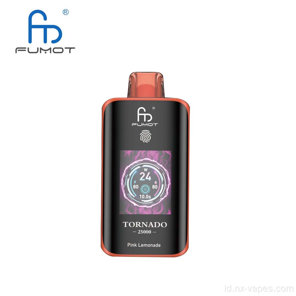Fumot tornado 25k sentuh sakelar sekali pakai