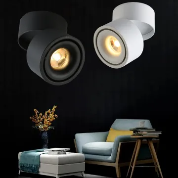 High Quality Hotel LED Spotlights - Rotatable COB Downlights for Indoor Ceiling Lighting (10W-30W)