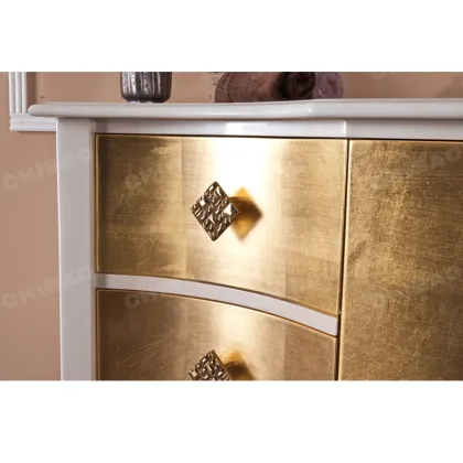 Fashion Style Wooden Frame Marble Countertop Bathroom Cabinet Combination