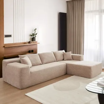Free-Combination L-Shaped Modular Sectional Sofa for Living Room: Versatile Seating Solutions