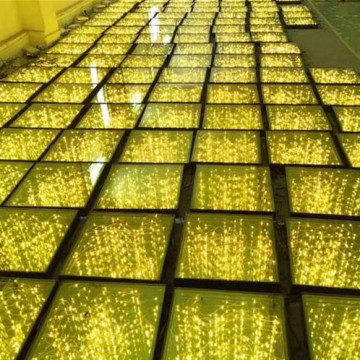 Rigeba Newest Design Portable Light Up 3D Sparkling Wedding Stage LED Dance Floor