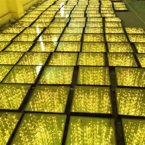 Rigeba Newest Design Portable Light Up 3D Sparkling Wedding Stage LED Dance Floor