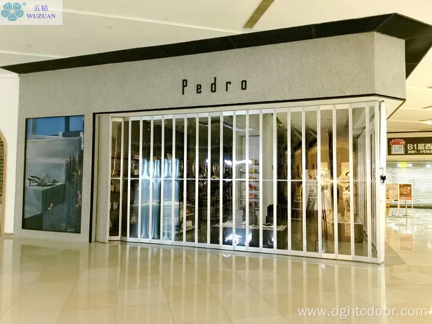 High Transparent Commercial Folding Door