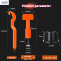 Tile wall tile leveler clip