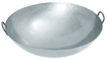 Chinese Wok with 2 handles ,s/s