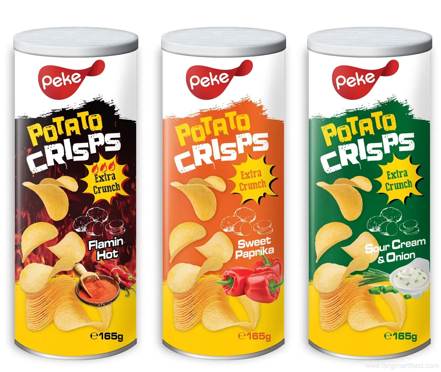 Peke Brand Chili Lime Potato Chips - Hot Fire/Flamin Hot/Extreme Hot/Mexican Spicy Lemon