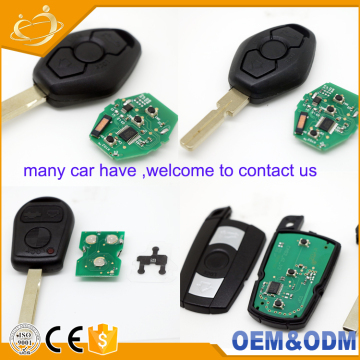 Universal Wholesale Auto Keys Series Accessory Leather Case Cover Shell 868mhz Blank Remote Car Key for BMW E46 E60 E90