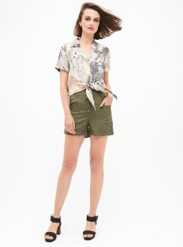 High Quality Green Women Shorts