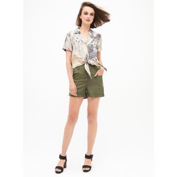 High Quality Green Women Shorts