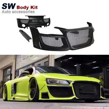 LB Wide Body & Regular Style Body Kit for Audi R8 V8/V10 - Front & Rear Bumpers, Wheel Brows, Side Skirts Auto Parts
