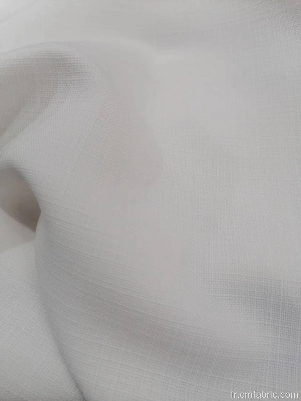 Polyester rayonne spandex slub imiter le tissu en linge