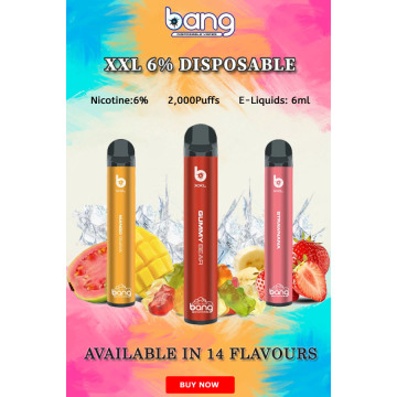 2000 Puffs Vape Pen Disposable Pod Bang XXL