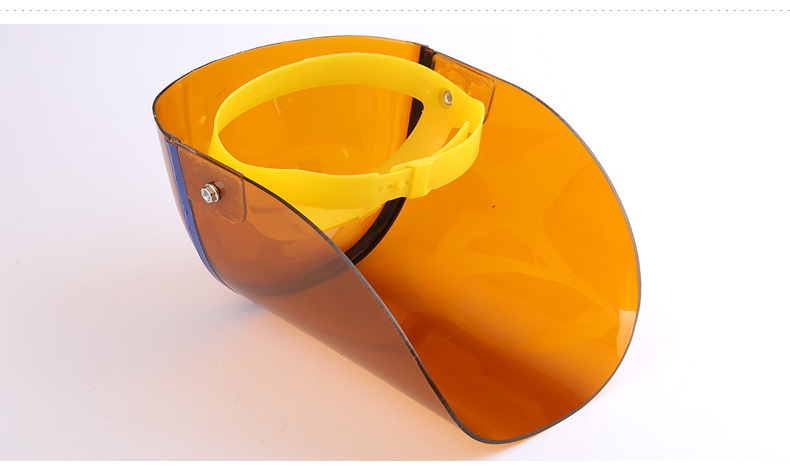 Fully enclosed plexiglass face shield