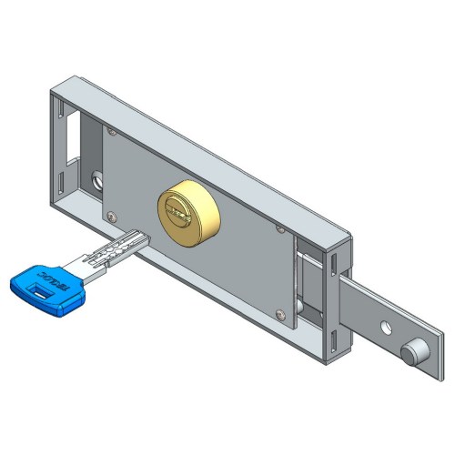 Right roller shutter lock computer key straight bolt