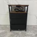 bedroom furniture wooden bedside nightstand with drawers