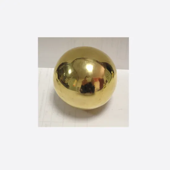 Large Hollow Pure Copper Sphere and Small Hollow Brass Sphere with Hole