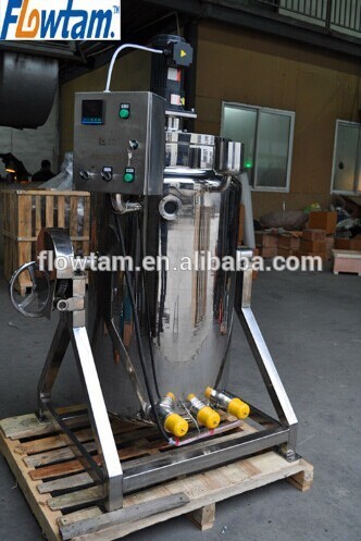 stainless steel tilting emulsifying tank