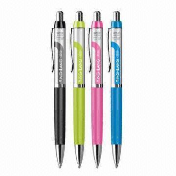 Mechanical Pencil with 0.5mm 4 Color Printing Metal Clip
