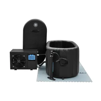 Deep Single Person Inflatable Pool Plunge Ice Bath Tub with Chiller