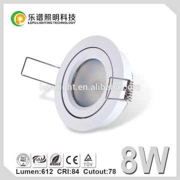 CE ROHS approved 8w 2700k super bright SMD dimmable led downlight ceiling light