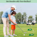 Entrenador de putting de golf para interiores, Putter de bandera con orificio ajustable
