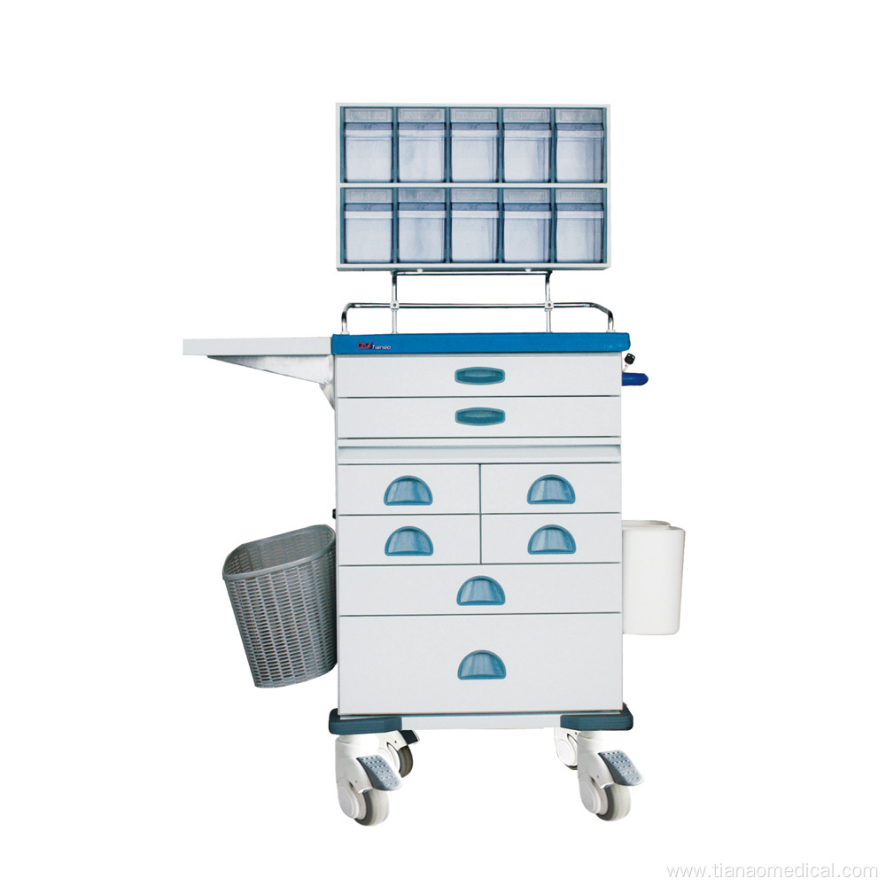 Tianao Anesthesia Trolley with Tilt Bin Organizers