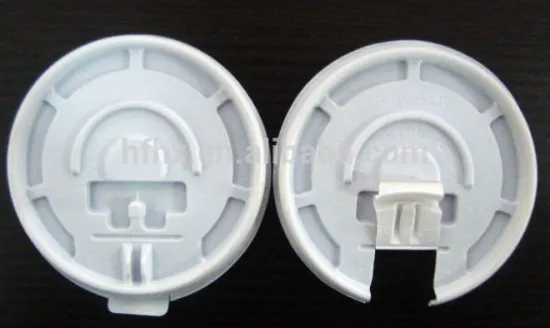 Top diameter 9mm white flat plastic cup lid fits 10-24oz paper cup