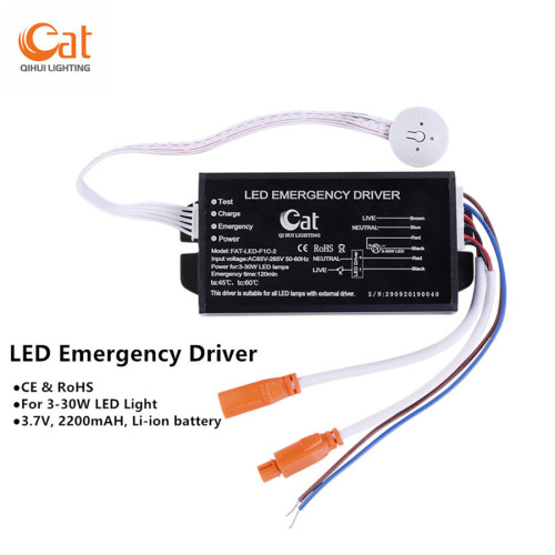 Diseño de circuito de control patentado Paquete de batería de emergencia LED
