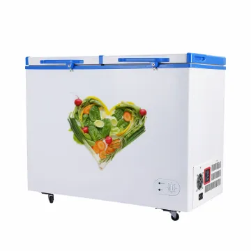 Solar Powered Battery Operated Folding Door Chest Deep Freezer - 358L