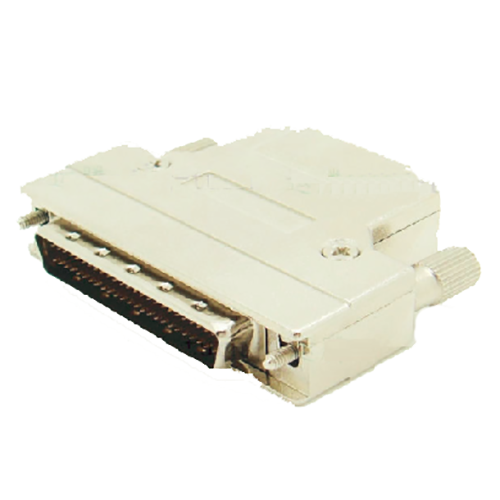 1.27mm Series Shielded Backshell Kits 50P Straight Exit With Jackscrew and Connector Solder Molded Ribbon