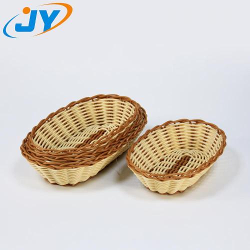 Plastic Rattan Snack Basket Plastic rattan snack basket for sugar Factory