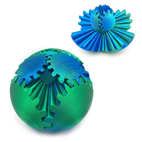 2024 Novelty 3D Printing Gear Ball: Custom Stress Relief Toys for Adults