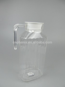 1.7L plastic pitcher with stripe